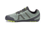 Women's lily pad green Mesa Trail II trail running shoe with black and yellow accents, left side view