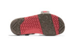 Z-Trail EV women's coral red and brown sandals, sole view